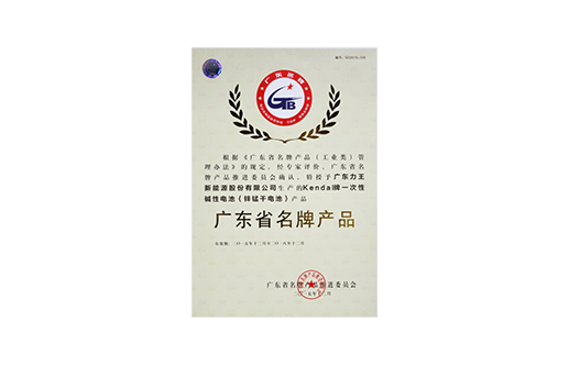 广东省名牌产品